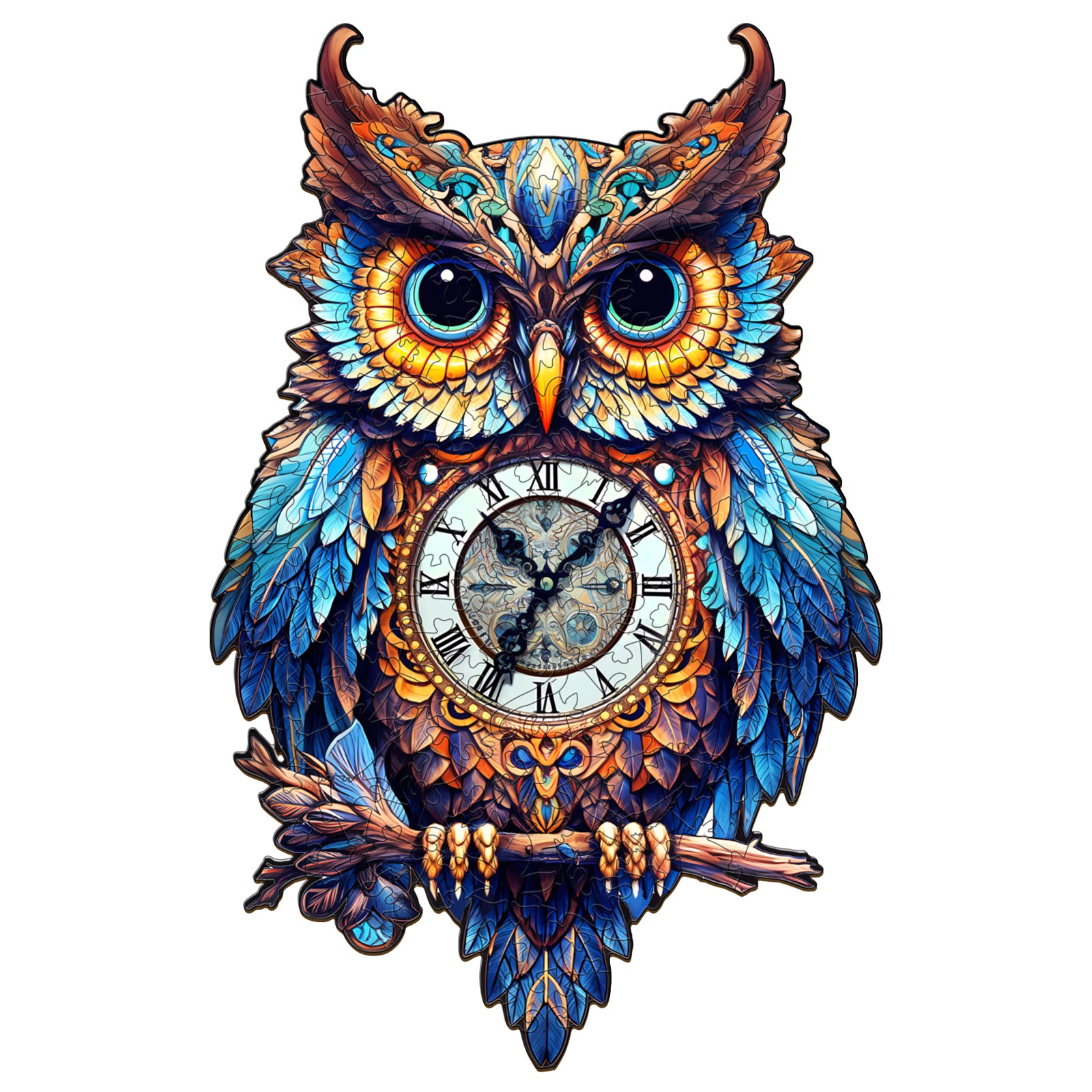 Puzzle en bois – Horloge hibou 66e881d6924d1