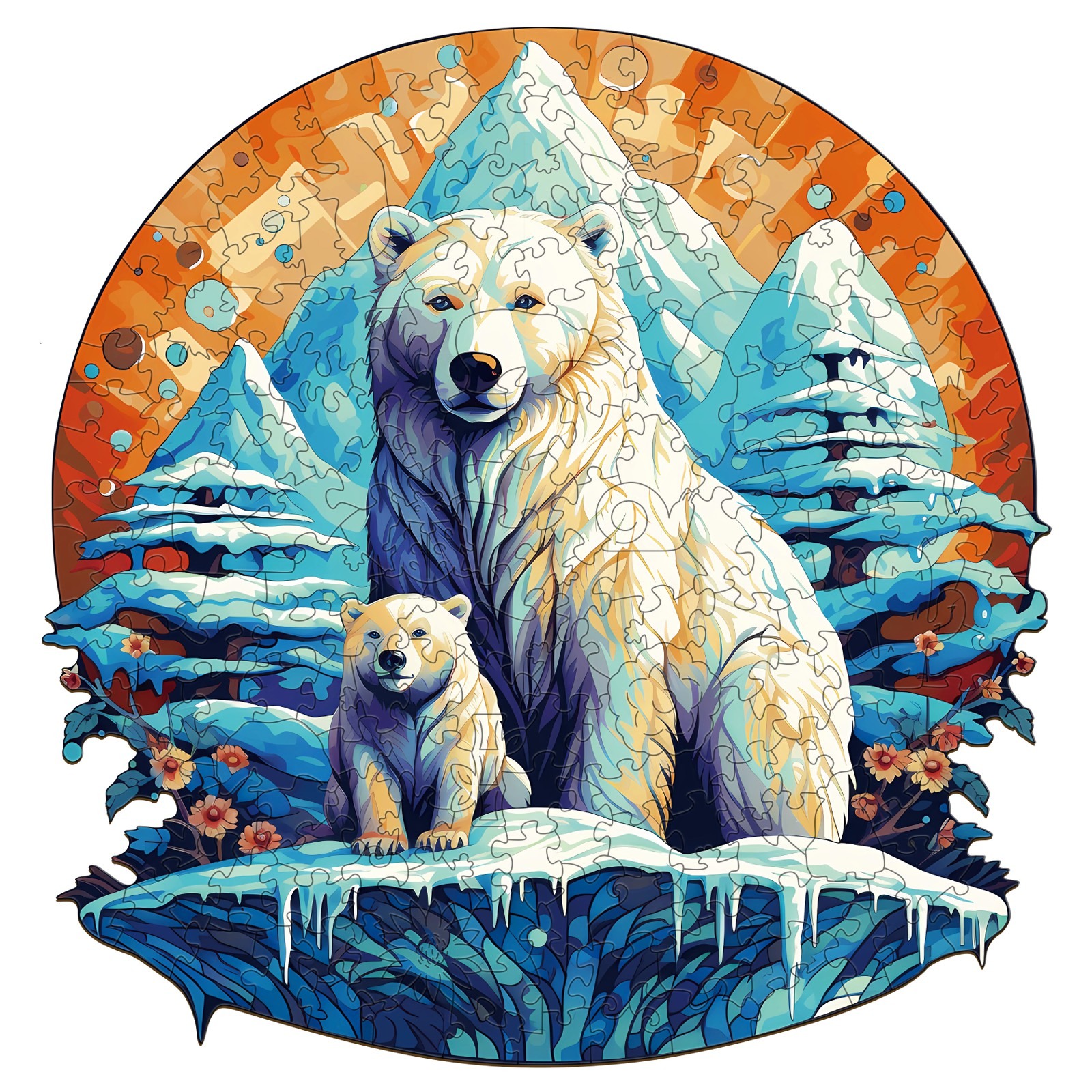 Puzzle en bois – Famille d’ours colorés-2 66eb0bb1518e7