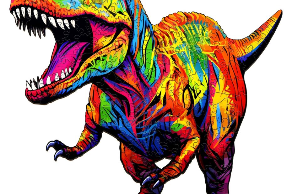 Puzzle en bois – T-rex rugissant 66dfaf96bb426