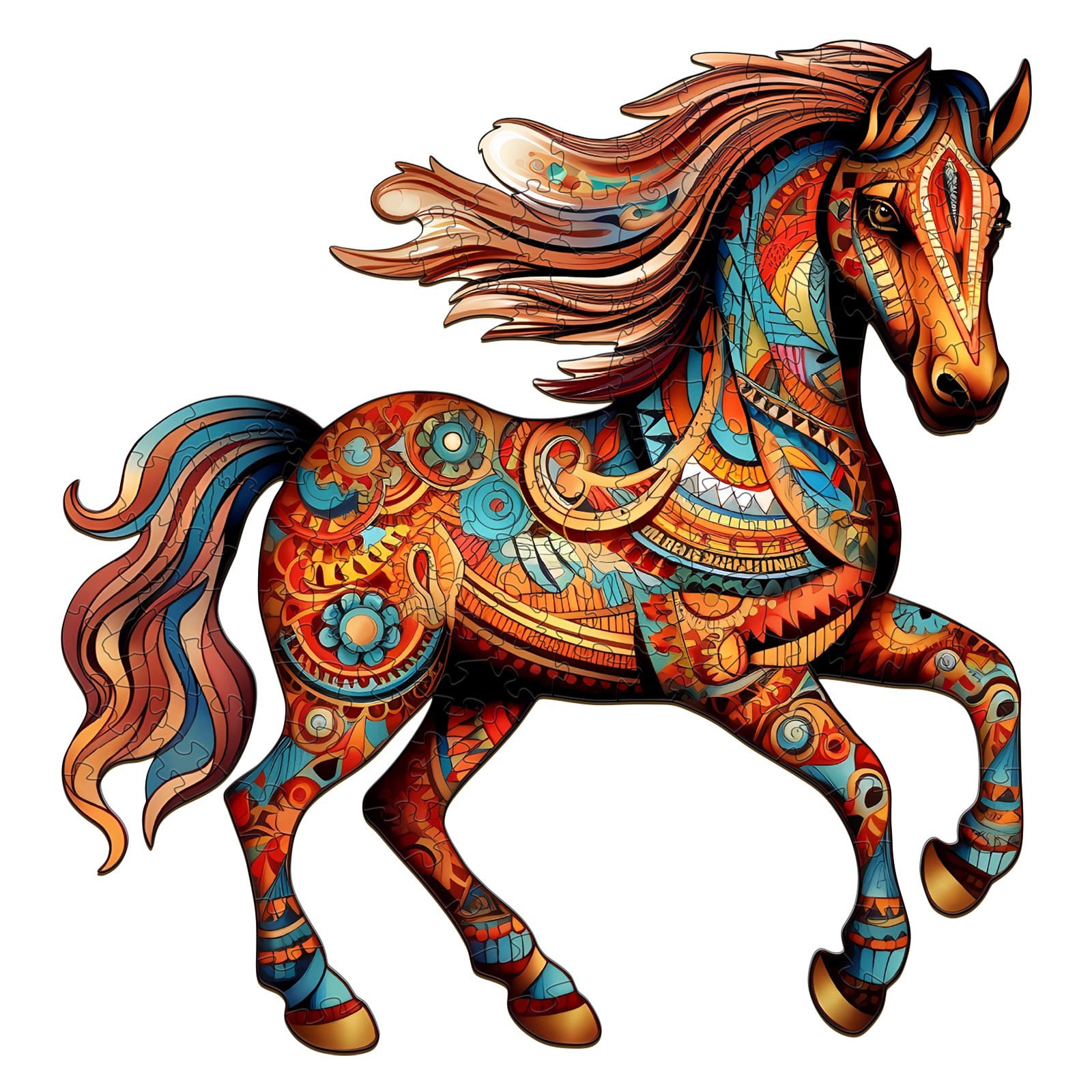 Puzzle en bois – Cheval de course 66d4f43bb781e