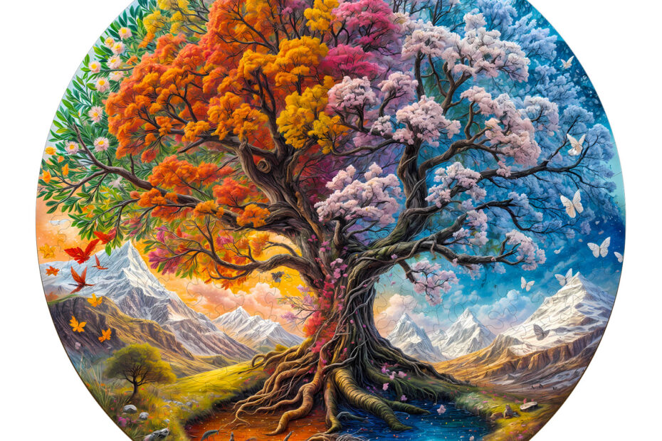 Puzzle en bois – Arbre de vie saisonnier 66e38d77467e3