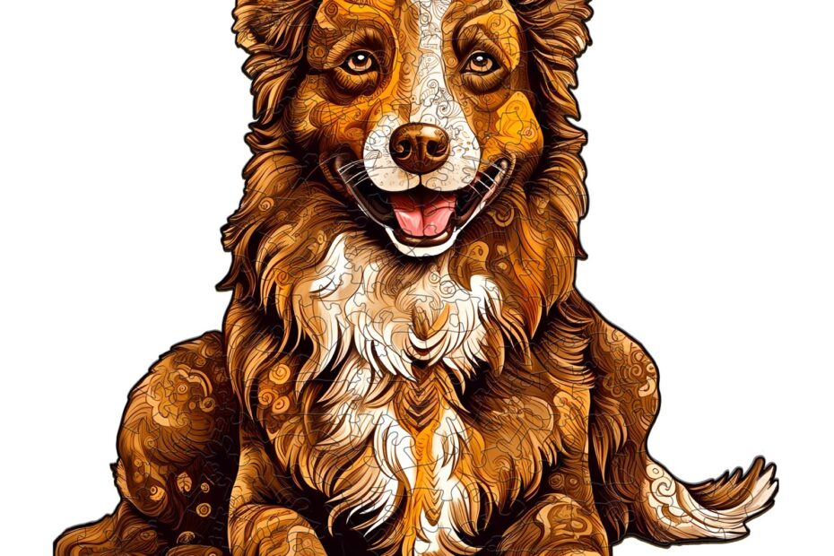 Puzzle en bois – border collie intelligent 66e4517970271