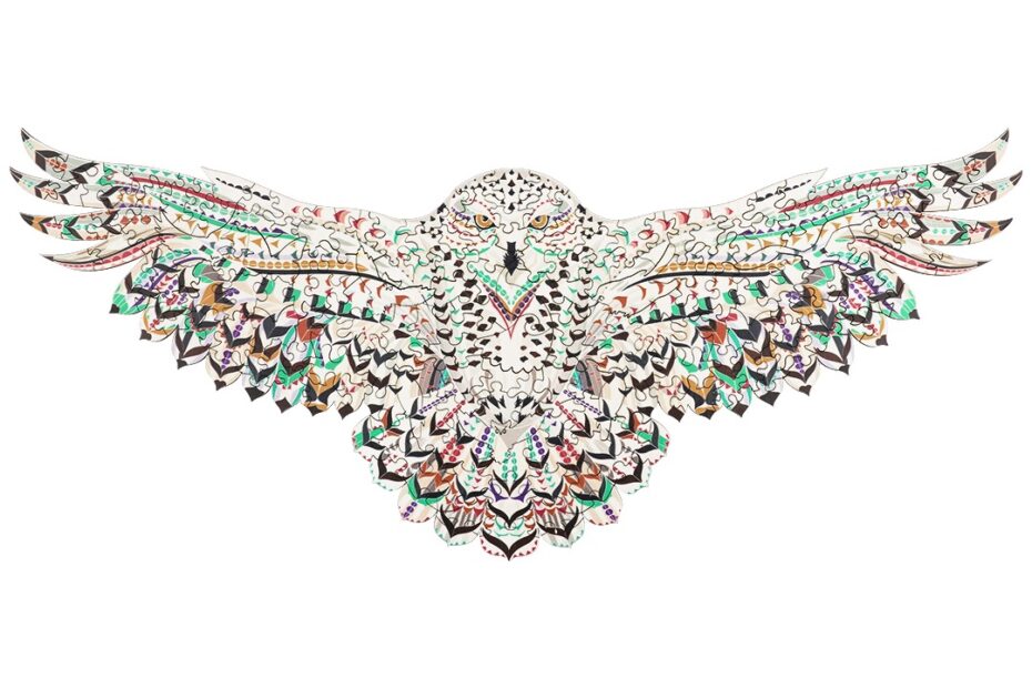 Puzzle en bois-SNOWY OWL 66e3fef179e89