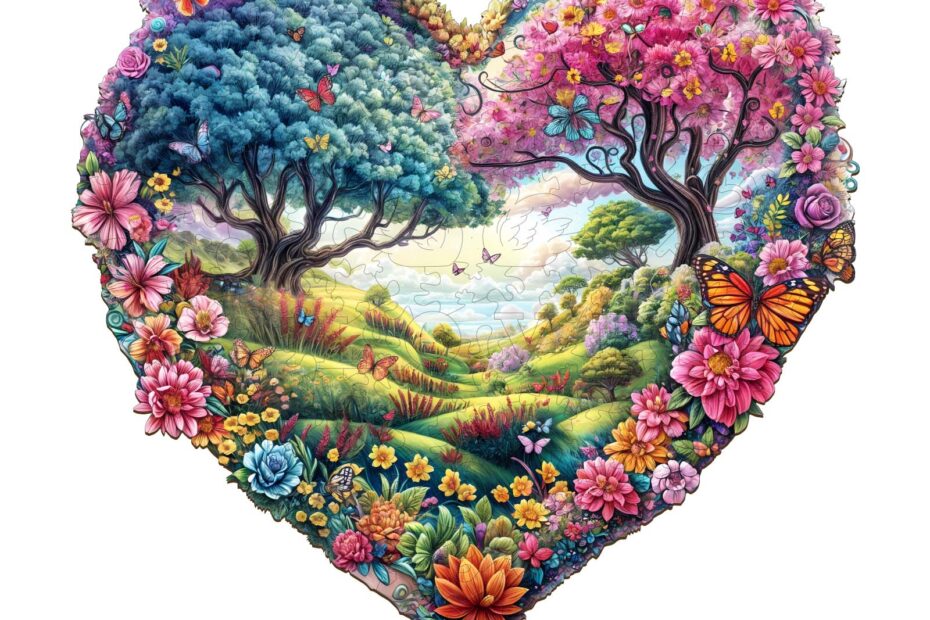 Puzzle en bois – Jardin d’amour 66e1f1284fb91