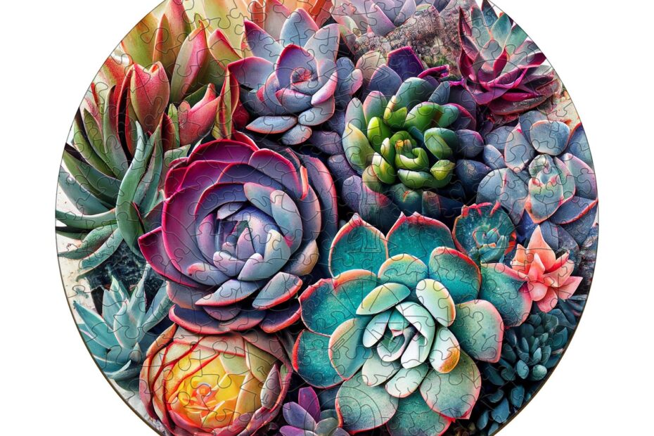 Puzzle en bois – Plante succulente 1 66e175594f604