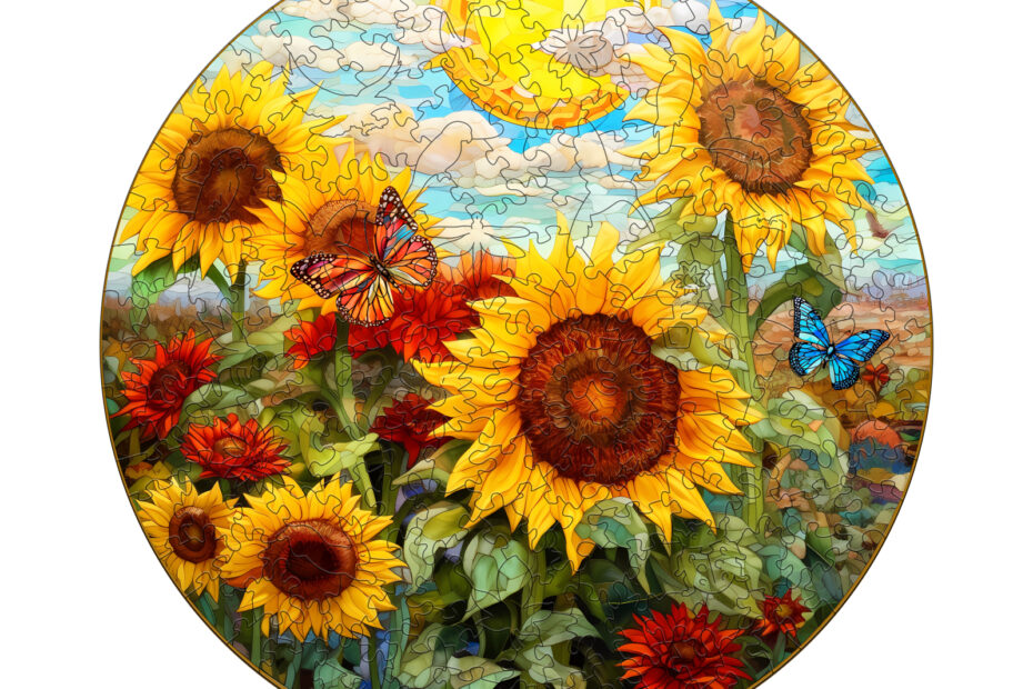 Puzzle en bois – Sonate de tournesol 66dcf2473bd67