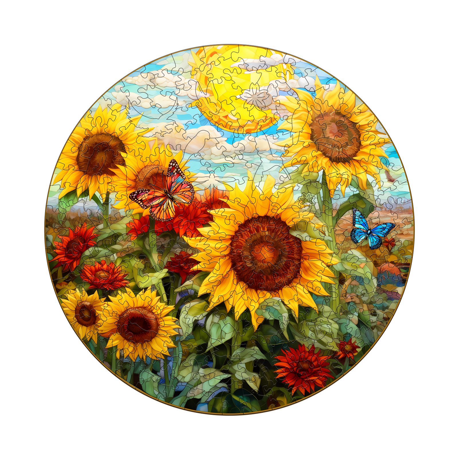 Puzzle en bois – Sonate de tournesol 66dcf2473bd67