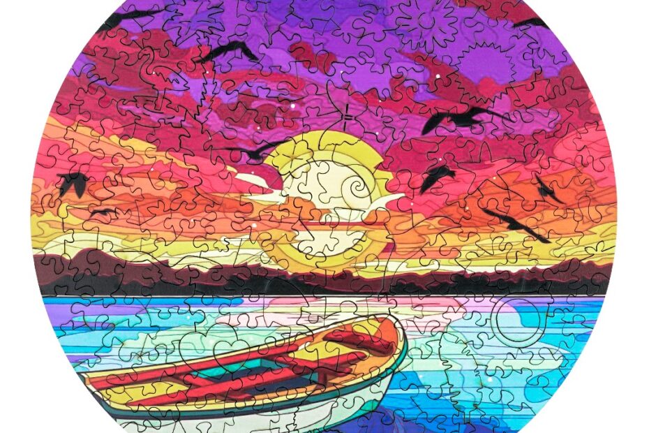 Puzzle en bois-SUNSET 66e51fc7980fd