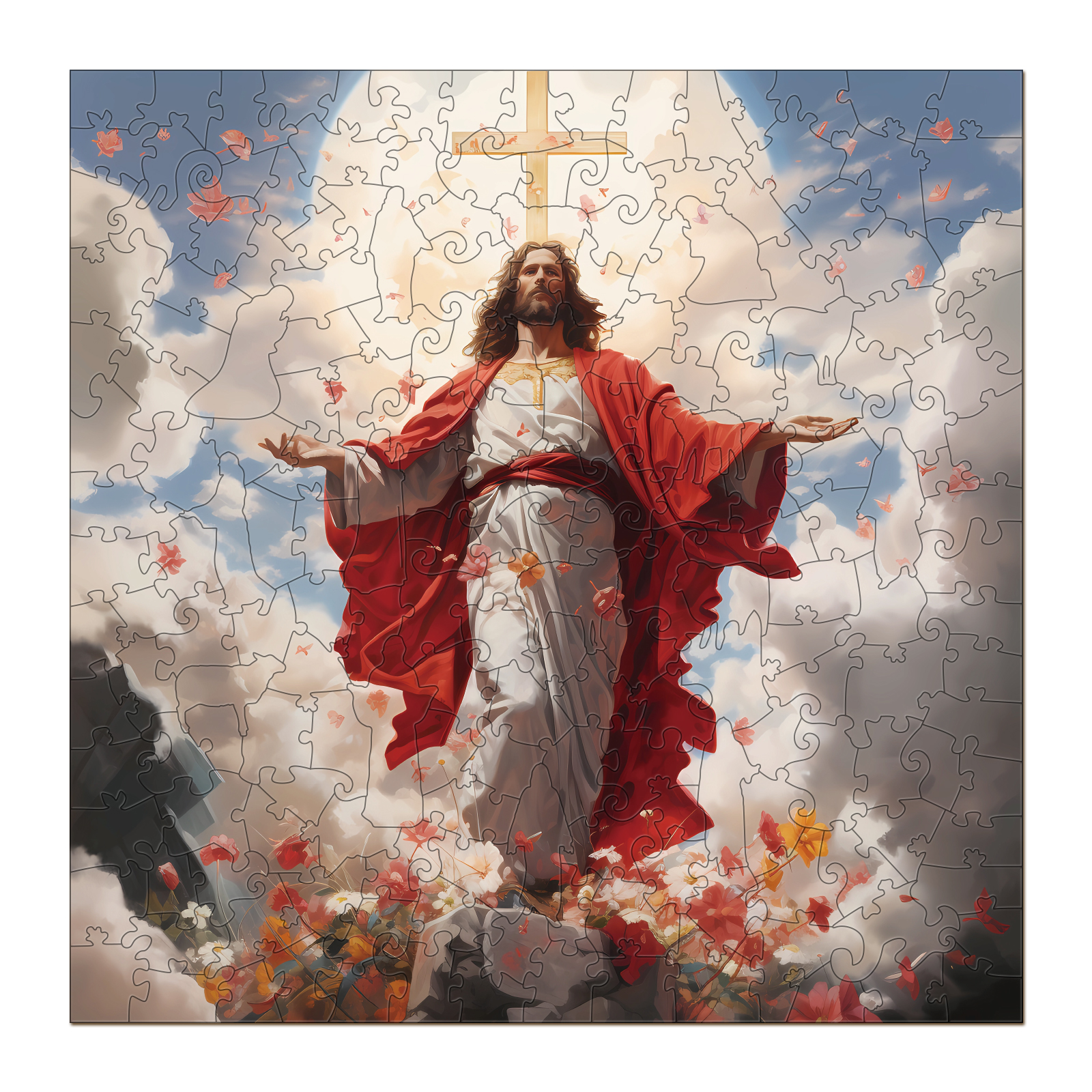 Puzzle en bois – La Passion de Jésus (Ciel) 66e5b0c2e4b45