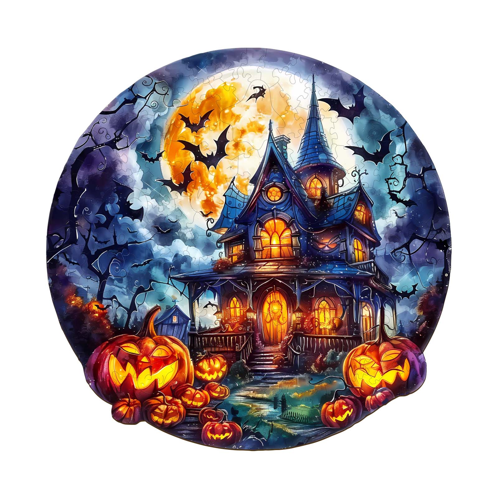 Puzzle en bois – Citrouille d’Halloween 2 66ef465da9332