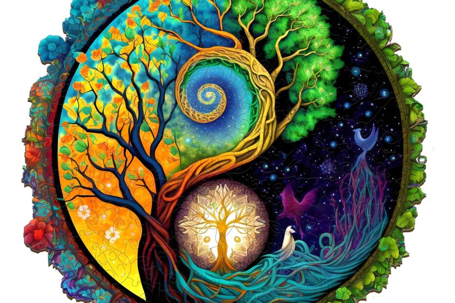 Puzzle en bois – Arbre de vie Yin-Yang 2 66edbea0a1149