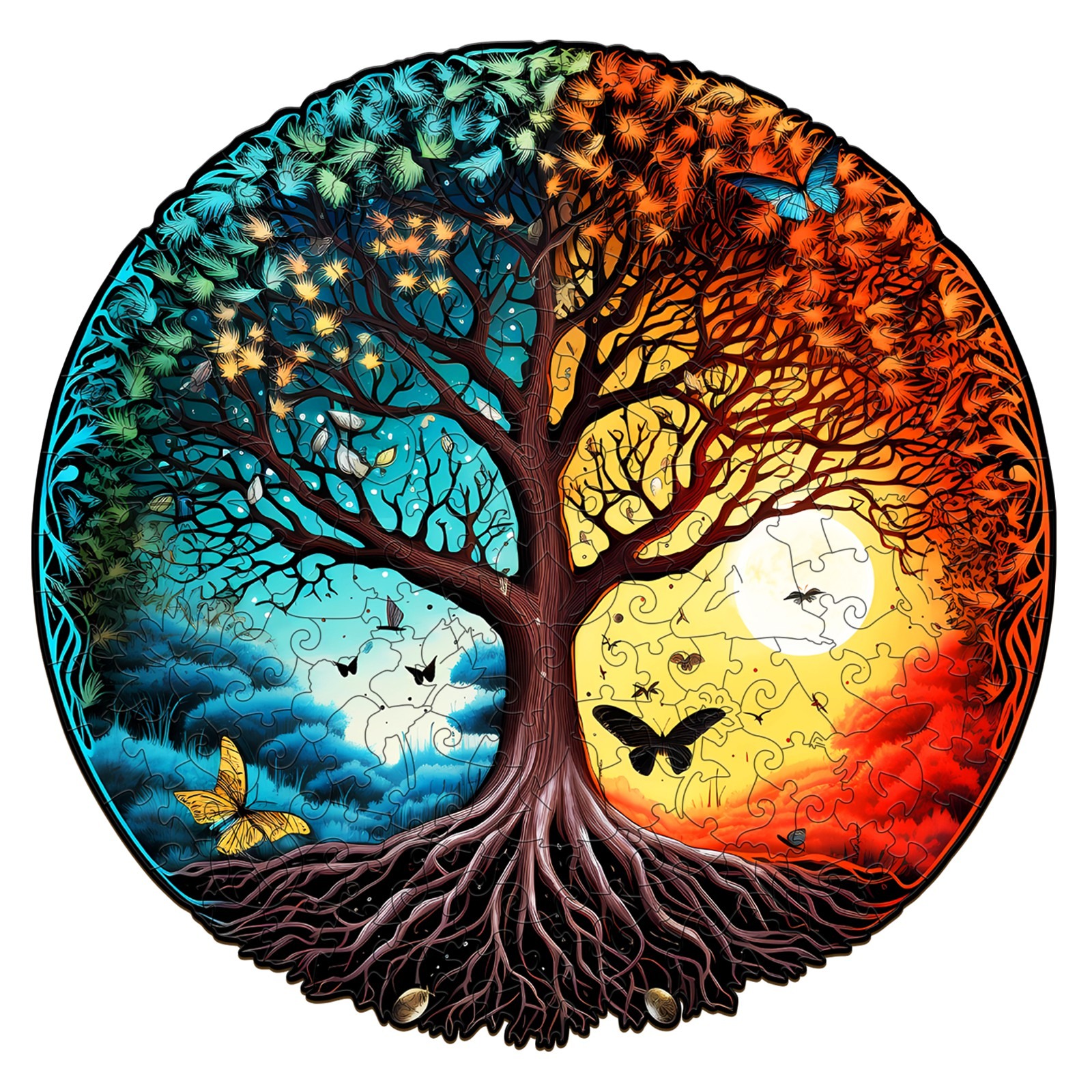 Puzzle en bois – YIN YANG TREE OF LIFE-6 66e9d6458a802