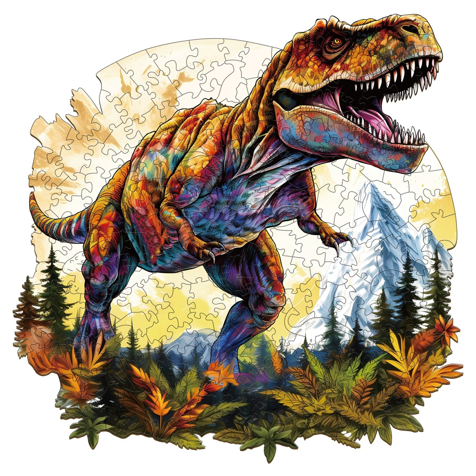 Puzzle en bois – T-rex