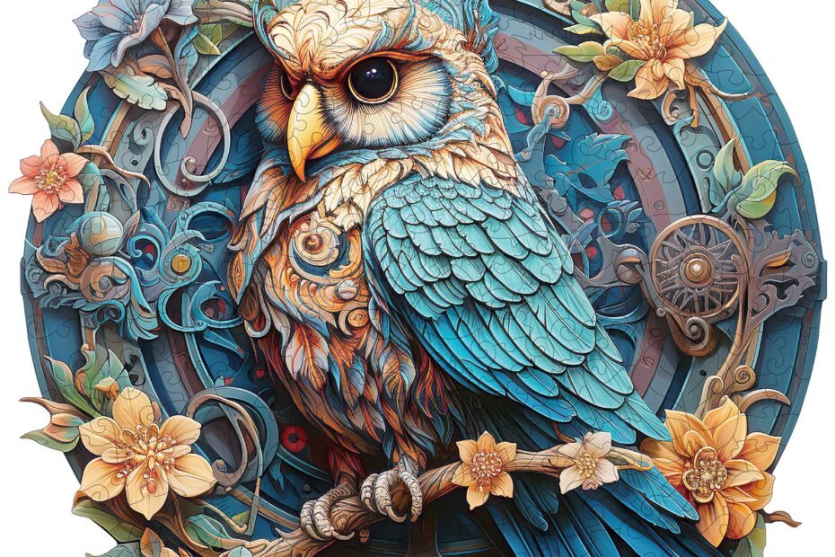 Puzzle en bois – Hibou sage 2