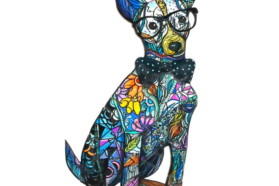 Puzzle en bois-GENTLEMEN DOG