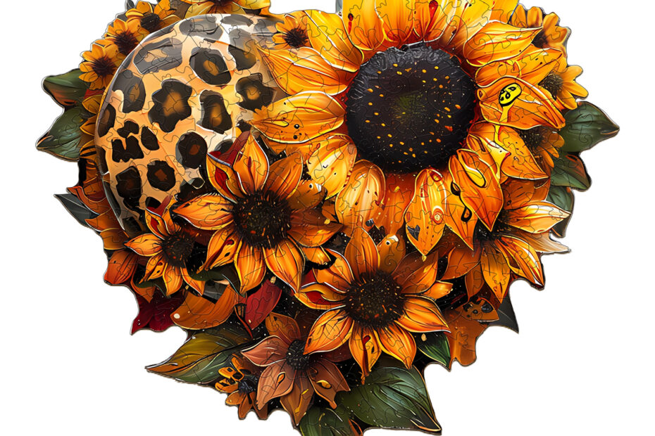 Puzzle in legno – girasole