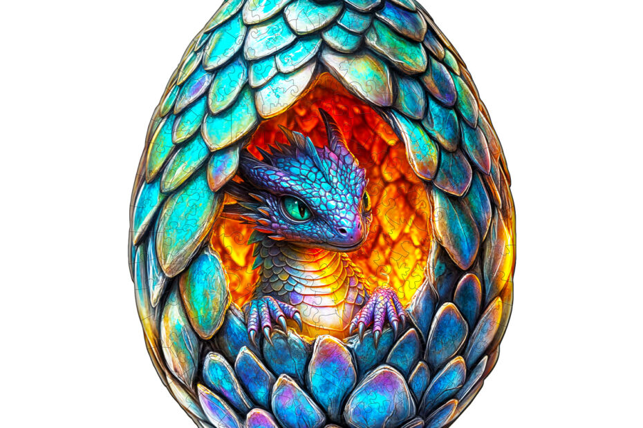 Puzzle en bois – Renaissance draconique-2