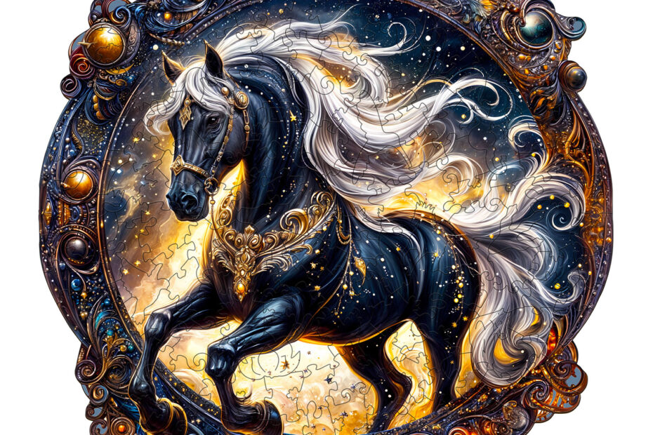 Rompecabezas de madera – Caballo elegante