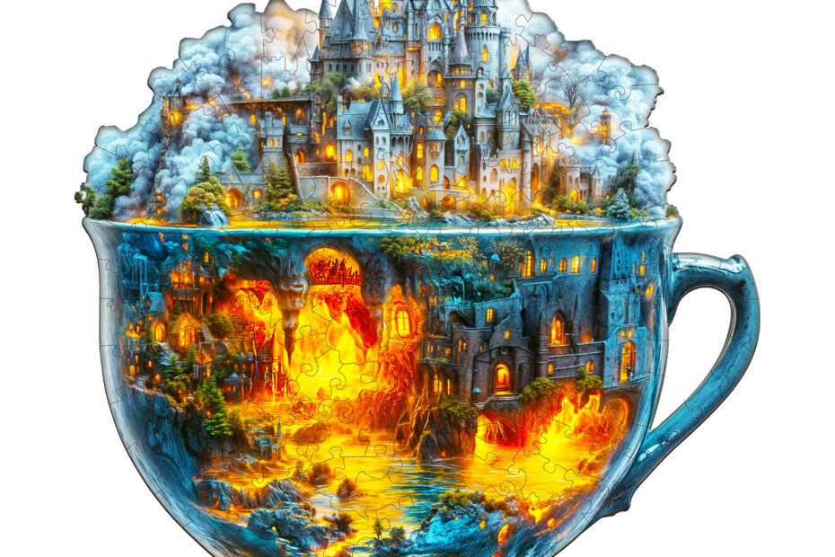 Wooden Jigsaw Puzzle – Magic cup-2