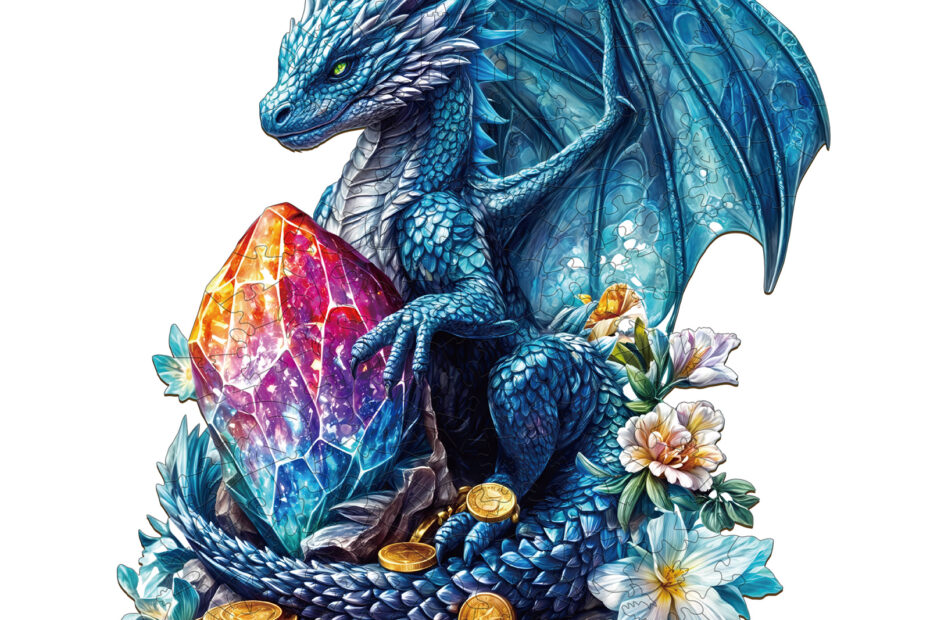 Rompecabezas de madera: Dragón del tesoro